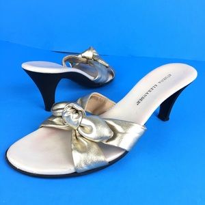 ATHENA ALEXANDER Gold Metallic Sandals